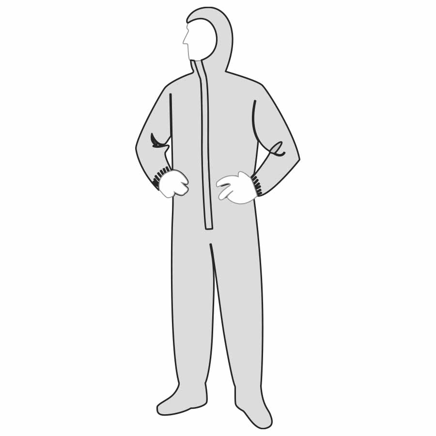 Liberty Safety 18122 APA Coverall With Hood & Boots Permagard