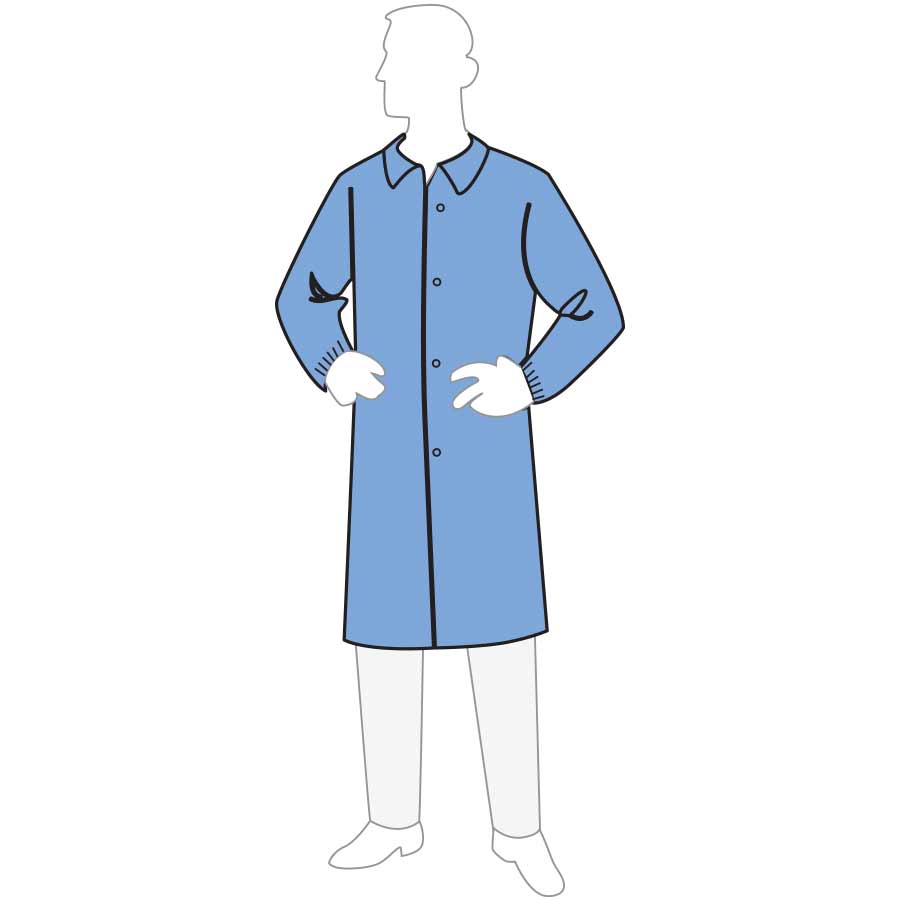 Liberty Safety 15300B APA Medium Weight Lab Coat Polygard