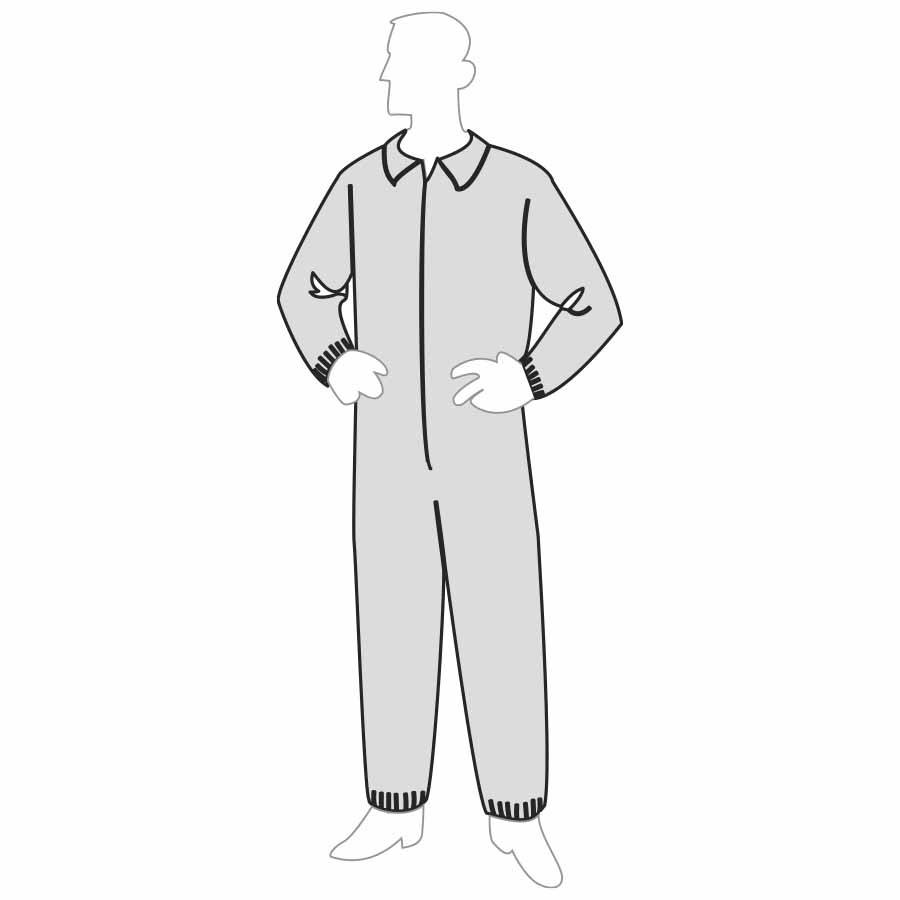 Liberty Safety 17125 APA Coverall With Elastic Wrists & Ankles Polygard