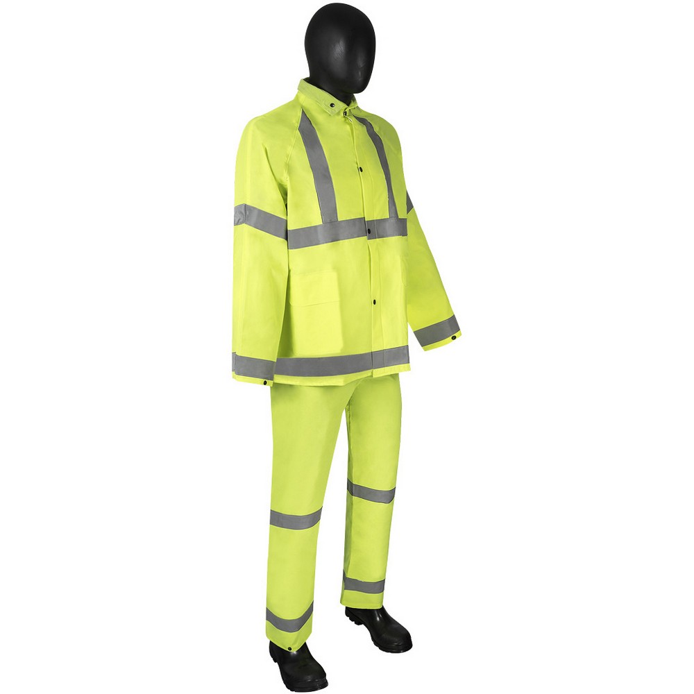 Liberty Safety 1260M/HIVIZ Durawear 3-Piece Lime Green Rainsuit