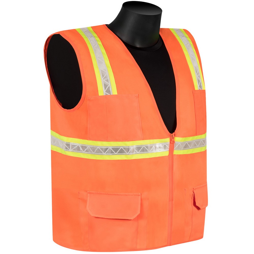Liberty Glove N16020F/S Hivizgard Solid Front Mesh Back Surveyor Vest