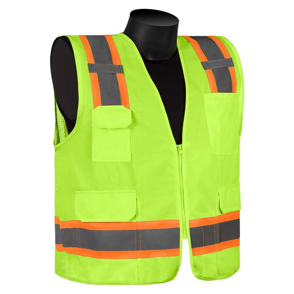 Liberty Glove FR16012G/M Hivizgard Solid Front Mesh Back Surveyor Vest