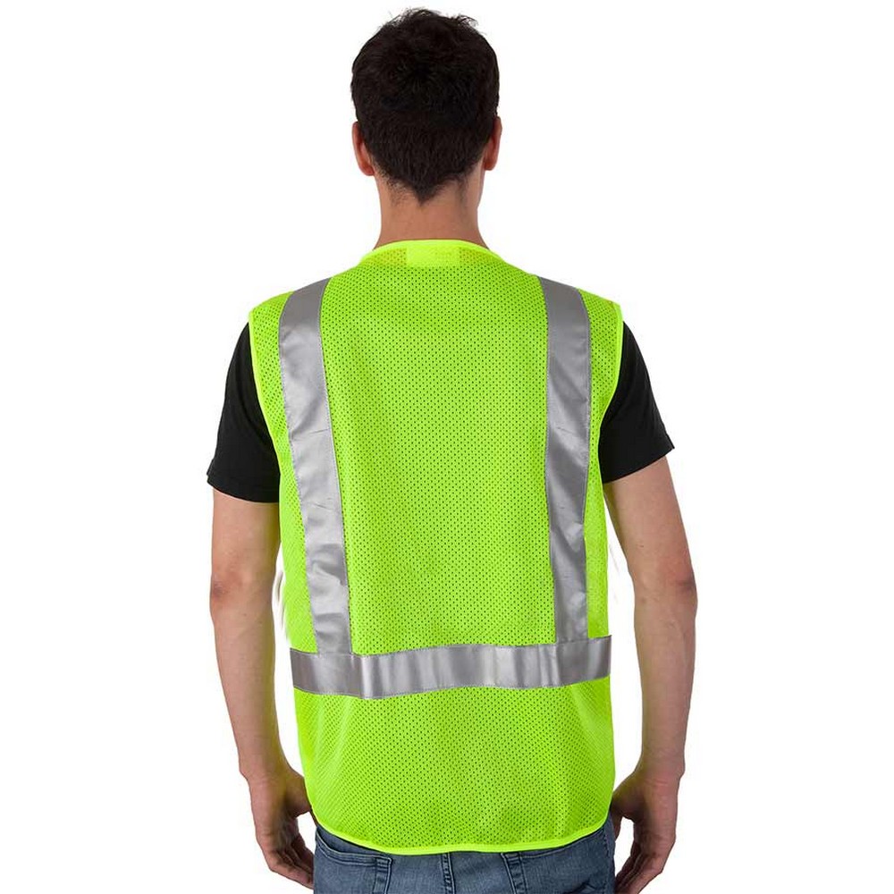 Liberty Glove C16010G/S Hivizgard Solid Front Mesh Back Engineer Surveyor Vest