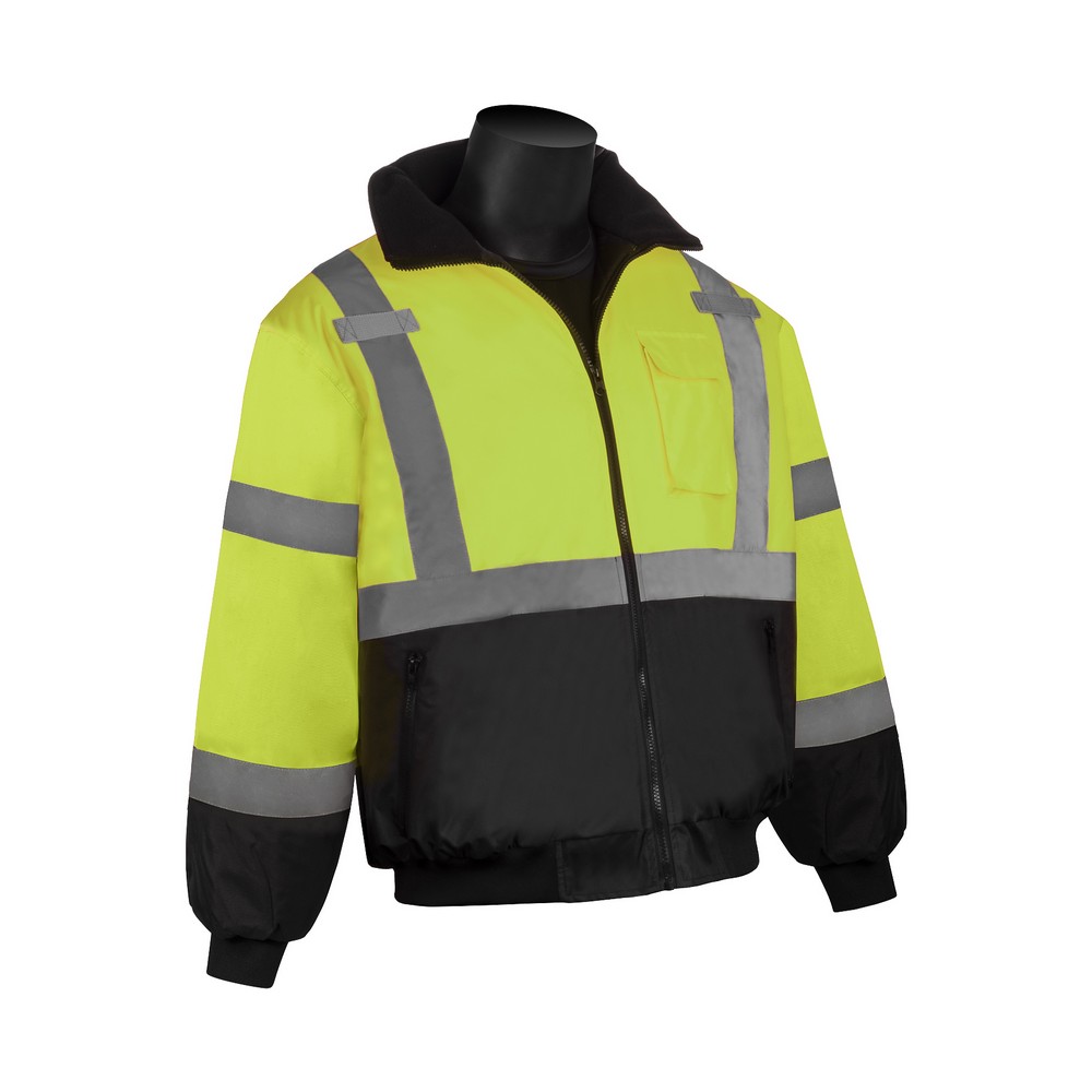 Liberty Safety C16725G/S Hivizgard Bomber Jacket With Black Bottom