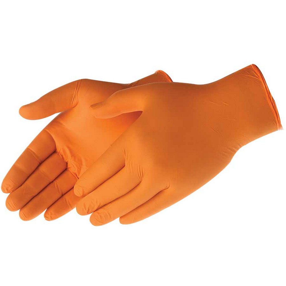 Liberty Safety 2010HO/S Duraskin Orange Nitrile Disposable Gloves