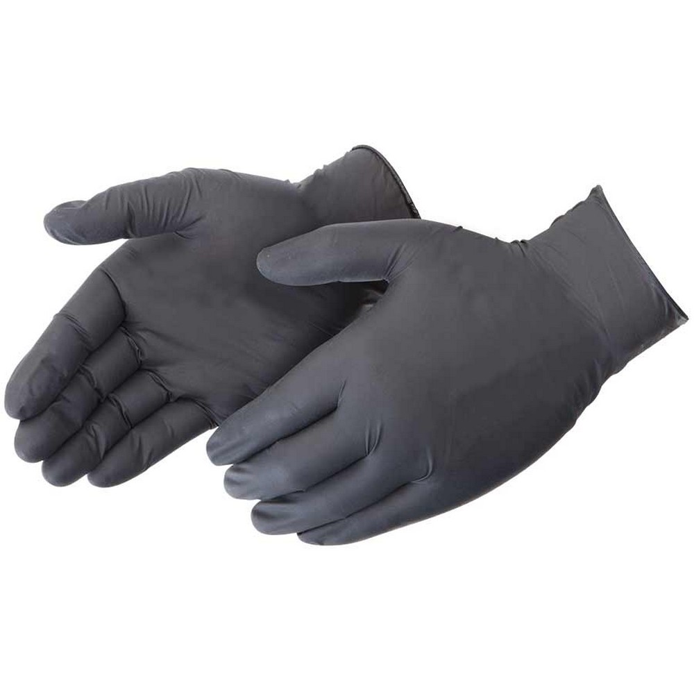 Liberty Safety 2015ML/S Bioskin Black Nitrile Disposable Gloves