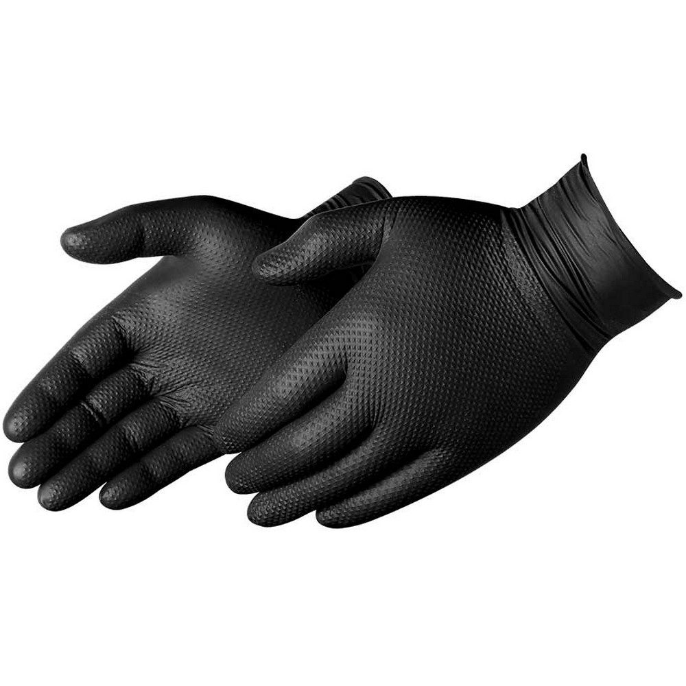 Liberty Safety 2026BK/M Duraskin Black Nitrile Disposable Gloves