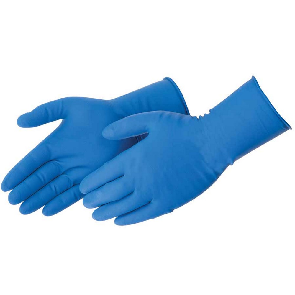 Liberty Safety 2846HR/S Bioskin Blue Latex Disposable Gloves
