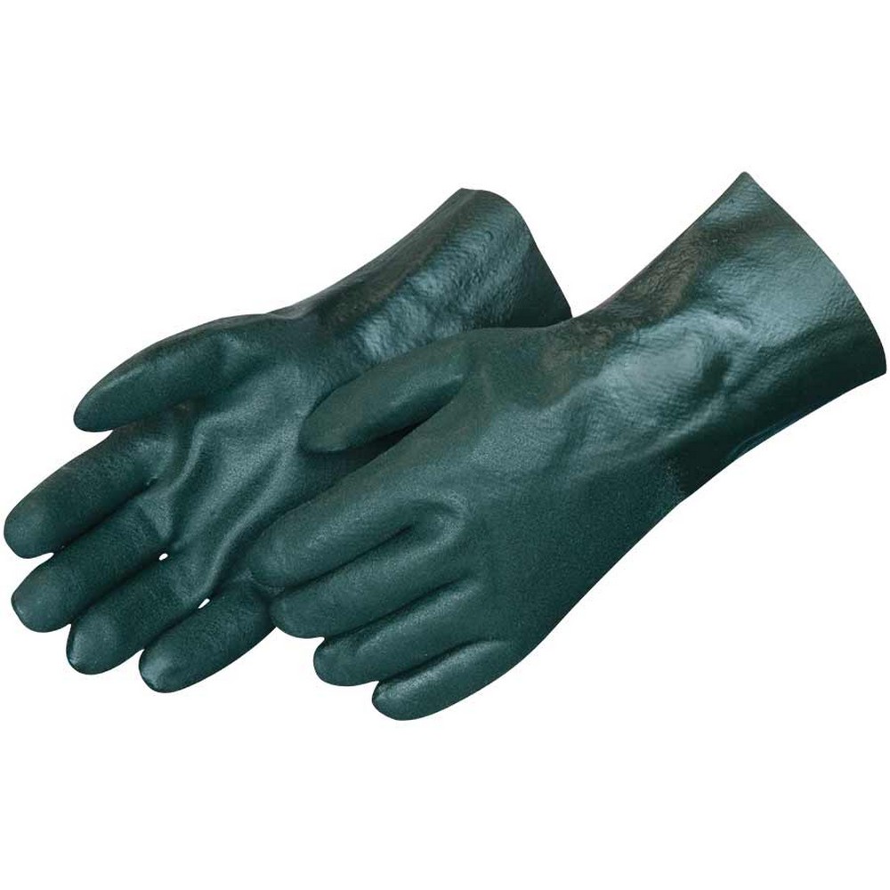 Liberty Glove 2733 Sandy Finish Green PVC Gloves