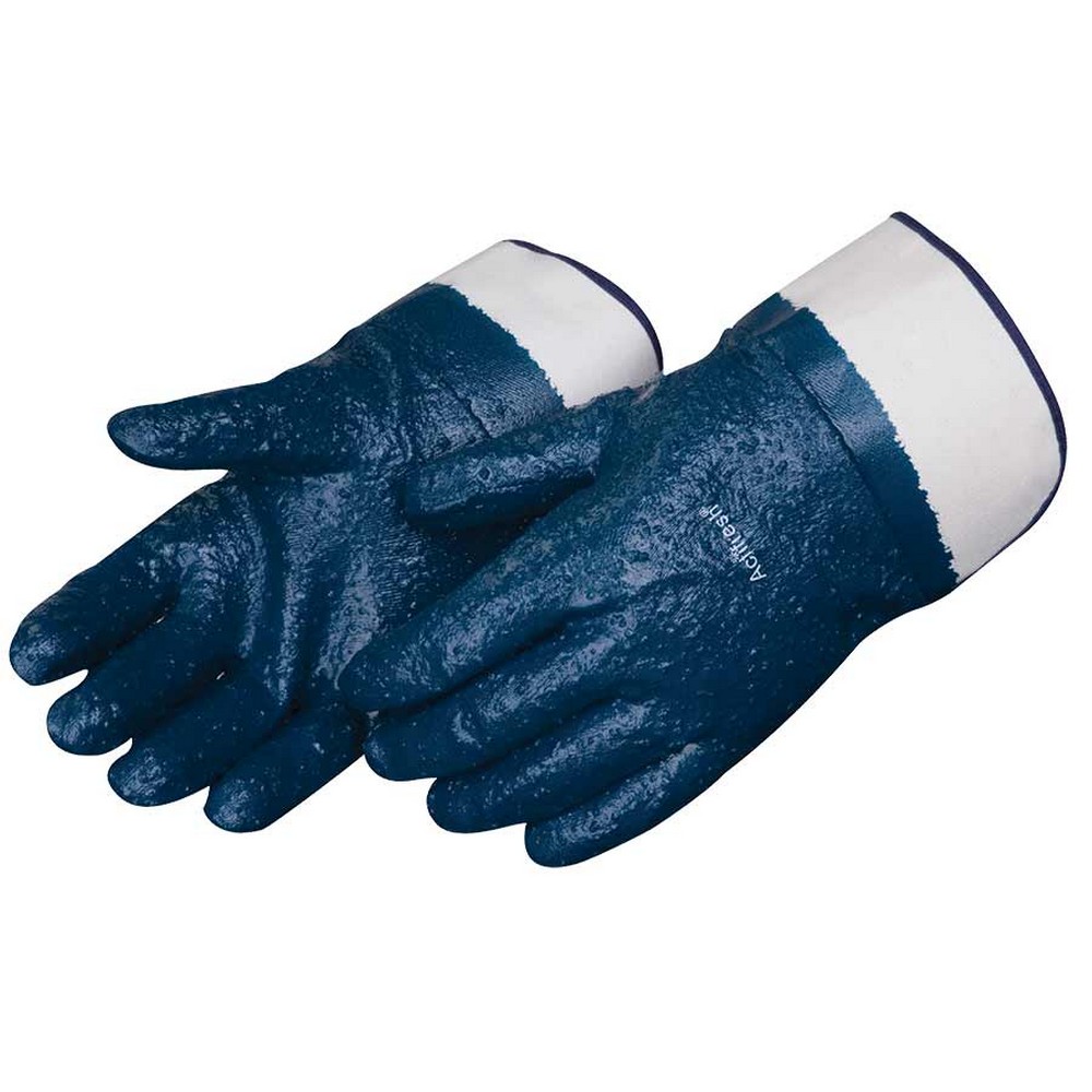Liberty Safety 9430 Rough Finish Blue Nitrile Gloves
