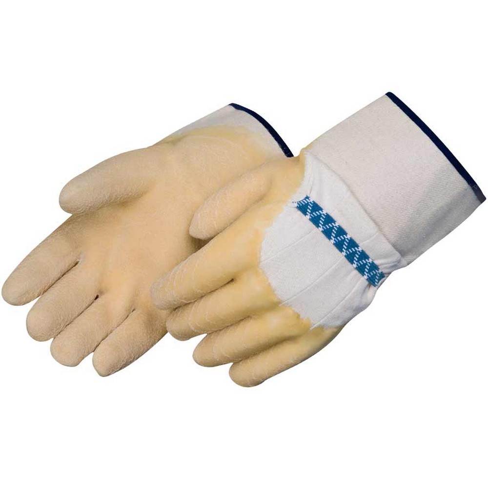 Liberty Safety 2300 Natural Rubber Crinkle Latex Finish Coated Gloves