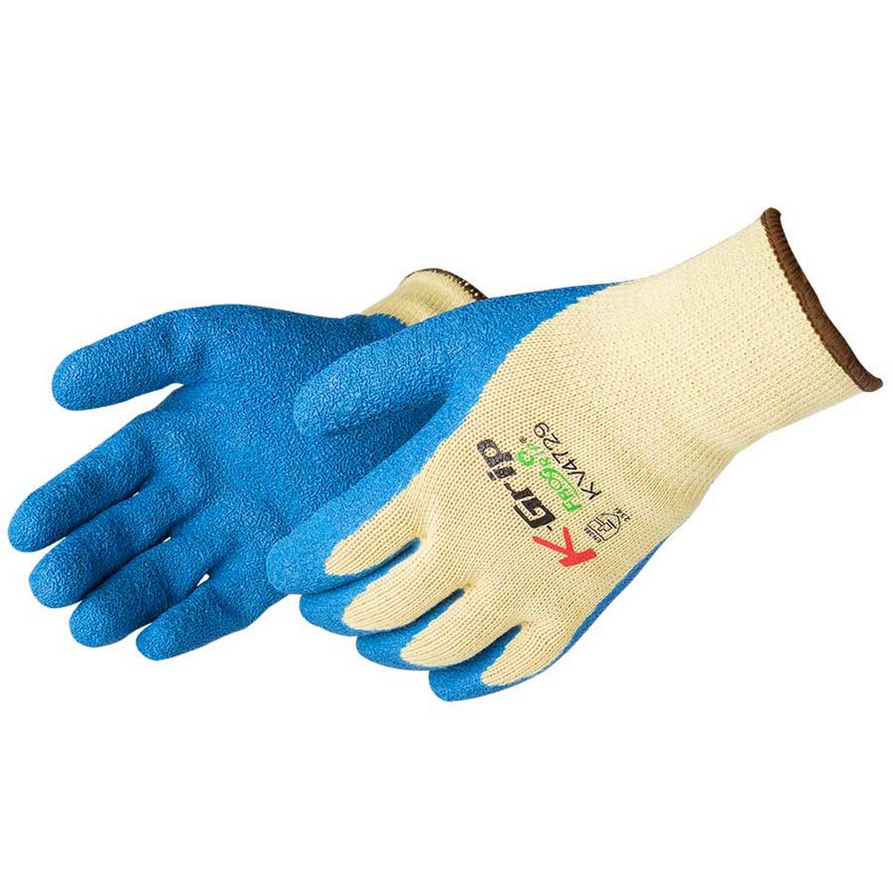 Liberty Glove KV4729S Frogrip Blue Latex Coated Gloves