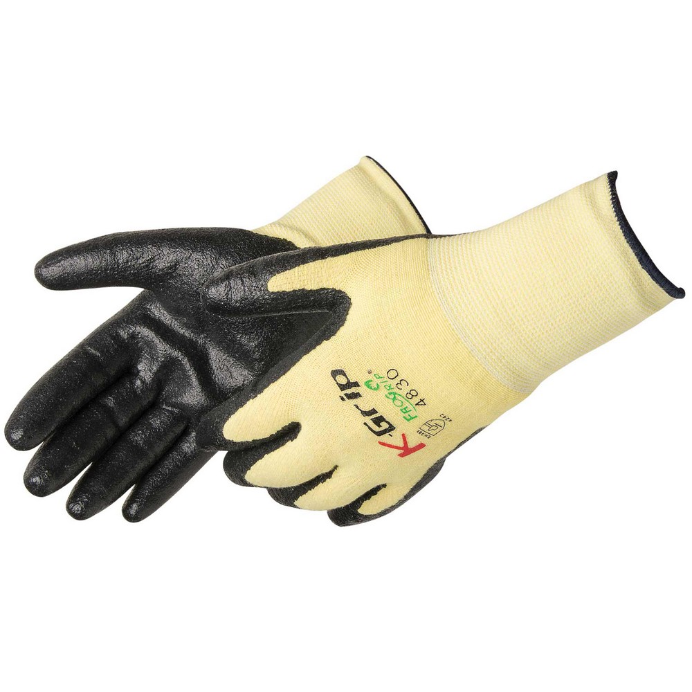 Liberty Safety 4830 Frogrip Black Nitrile Coated Gloves