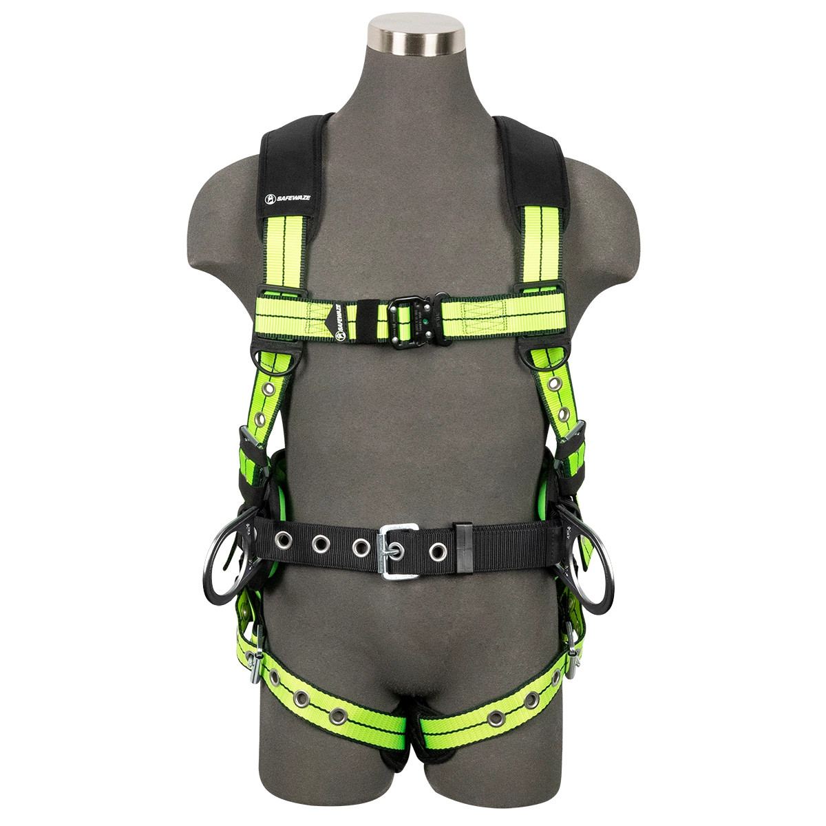 Safewaze FS-FLEX270 PRO+ Construction Harness- 3D, QC Chest, TB Legs, TB Torso