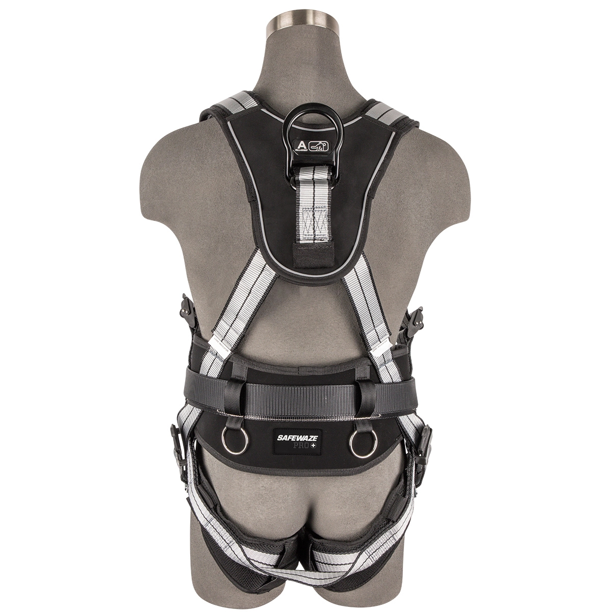 Safewaze 020-1190 PRO+ Slate Construction Harness- Alu 3D, Alu QC Chest, TB Legs