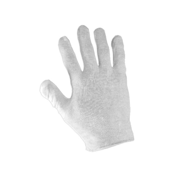Global Glove L100 - Bleached White Lightweight Cotton Gloves (GGLL100)