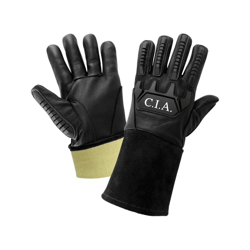 Global Glove CIA200MTG-M Cut, Abrasion, Puncture, Impact, and Flame Resistant Grain Goatskin Mig/Tig Welding Gloves