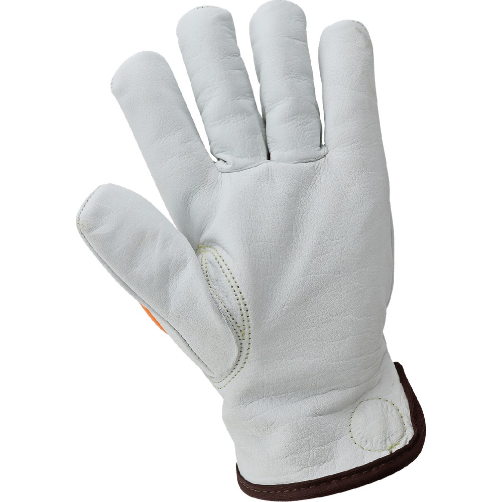 Global Glove CIA7700-S High-Visibility Cut and Impact Resistant Buffalo Leather Drivers Gloves