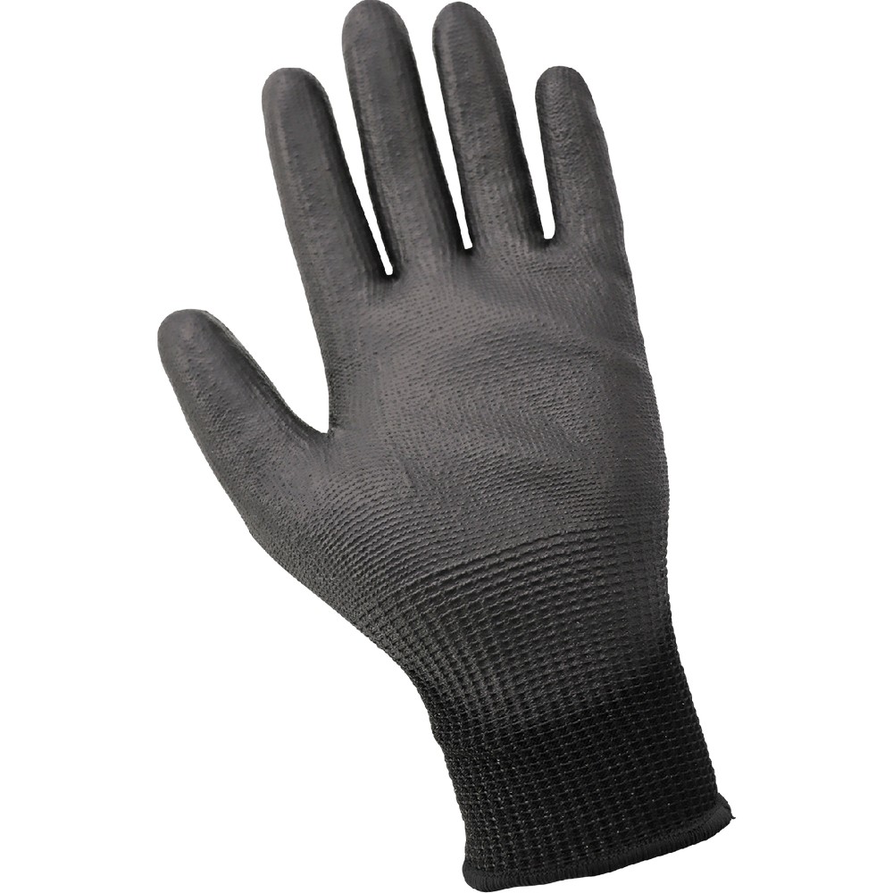 Global Glove PUG-655-XS Smooth Polyurethane-Coated Black Seamless HPPE Cut, Abrasion, and Puncture Resistant Gloves