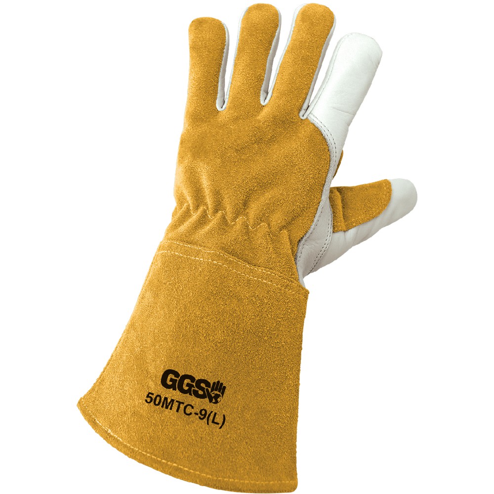 Global Glove 50MTC-S Premium Cowhide Welding Gloves with Fleece Lining