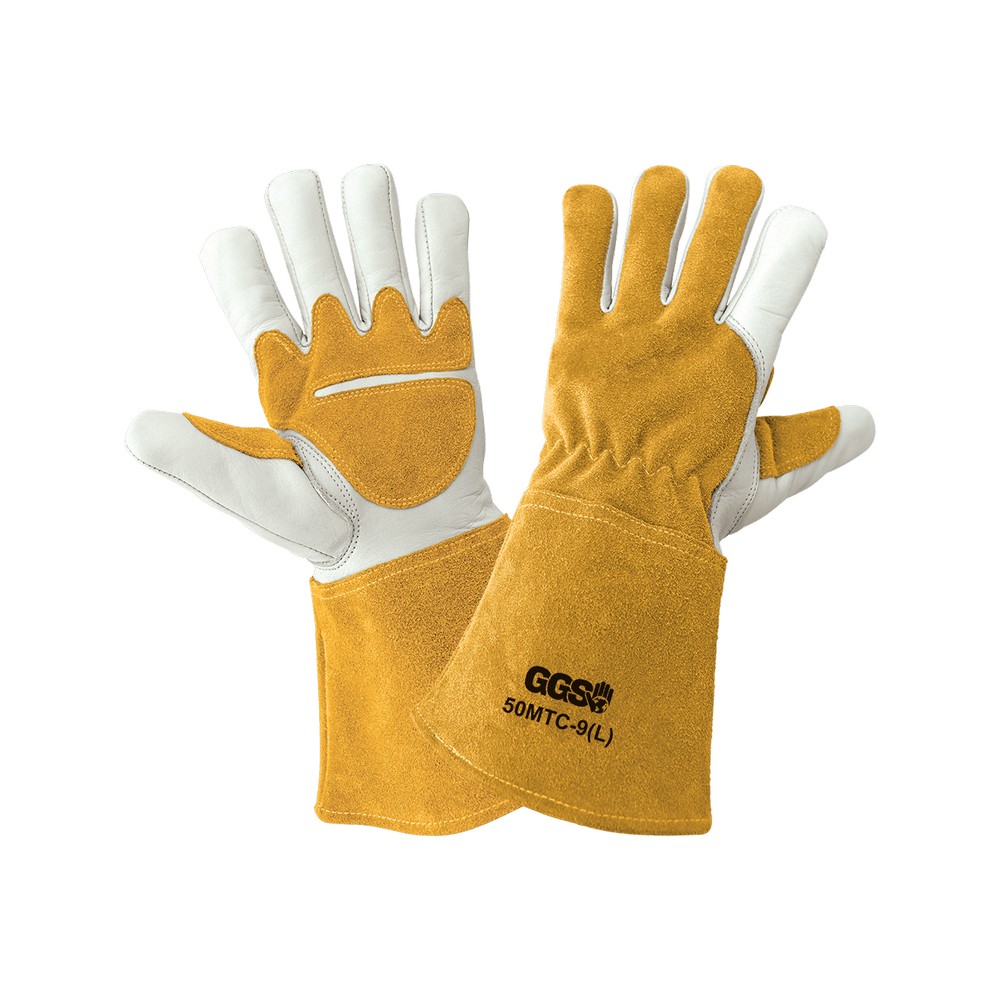 Global Glove 50MTC-S Premium Cowhide Welding Gloves with Fleece Lining