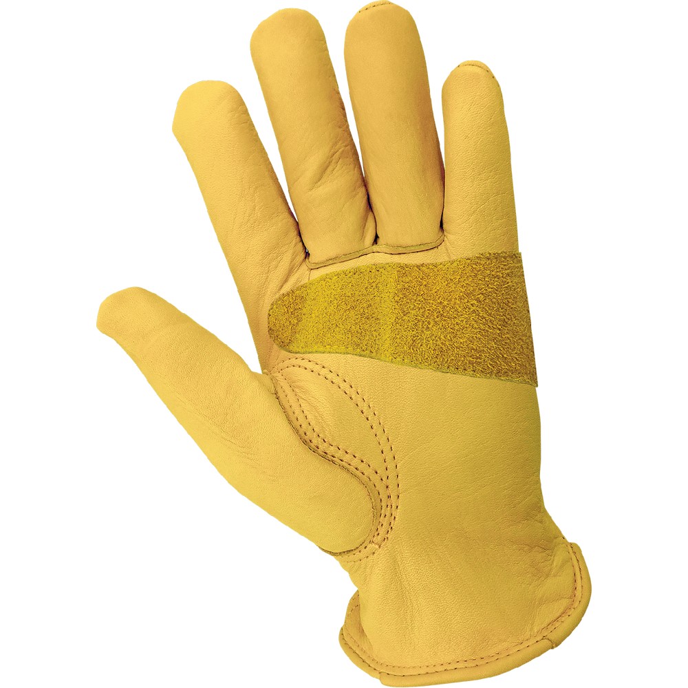 Global Glove 3100-S Premium Grain Cowhide Leather Gloves with Reinforced Palm