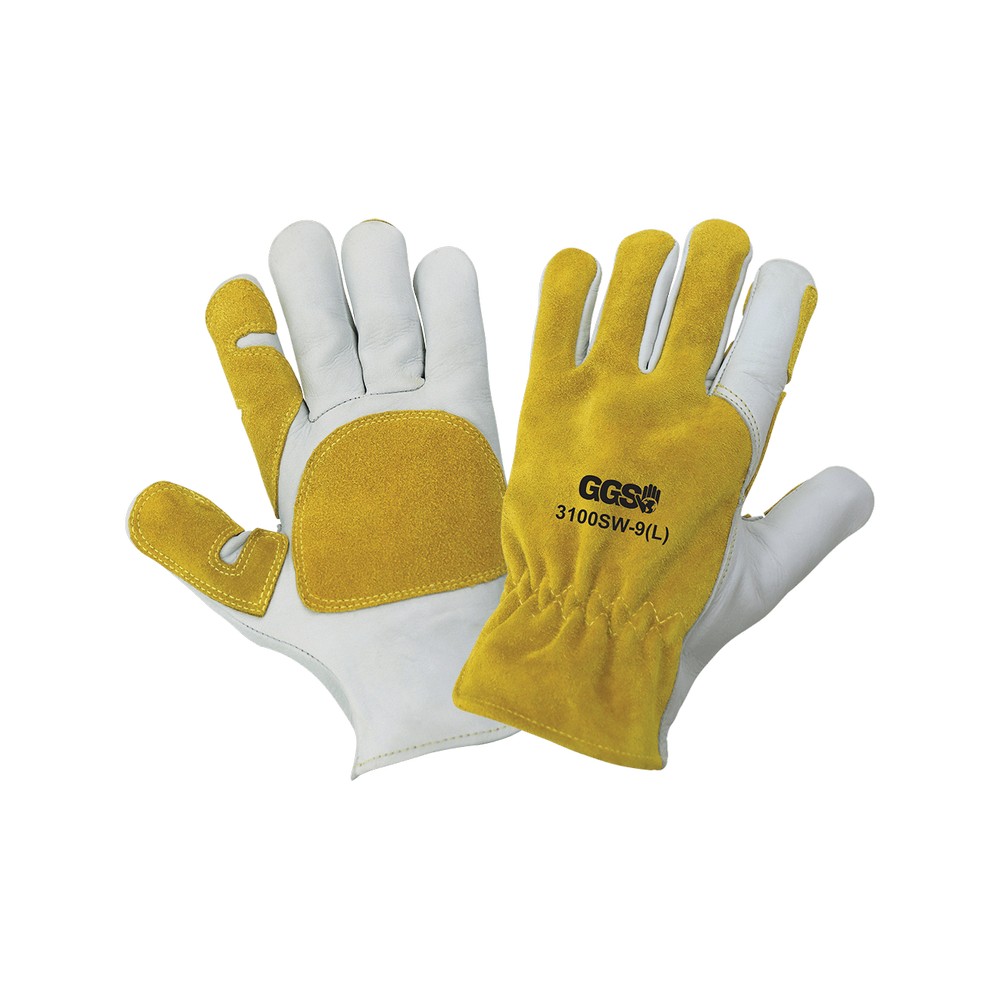 Global Glove 3100SW-S Premium Cowhide Drivers Gloves Commonly Used for Spot Welding
