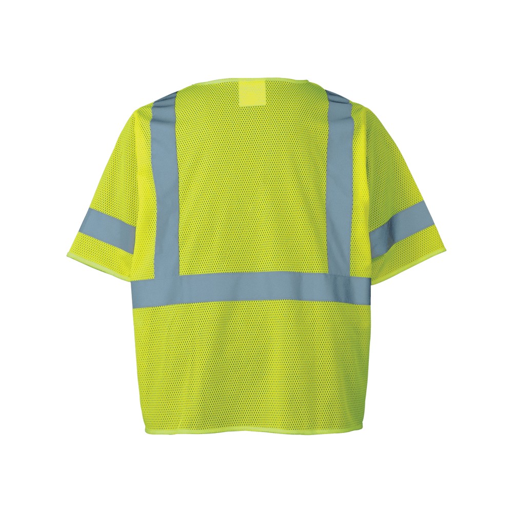 Global Glove GLO-011FR-M FrogWear HV Self-Extinguishing High-Visibility Short-Sleeved Safety Vest