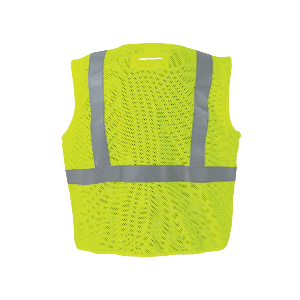 Global Glove GLO-022FR-S FrogWear HV Flame-Resistant High-Visibility Yellow/Green Surveyors Vest