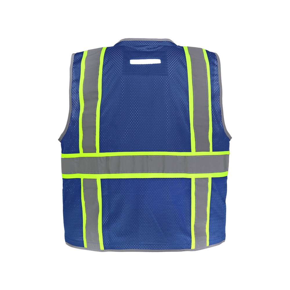 Global Glove GLO-067B-S FrogWear HV Blue Enhanced Visibility Surveyors Safety Vest