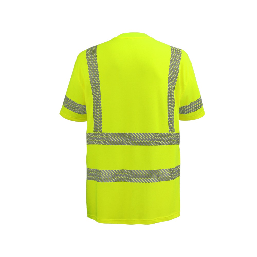 Global Glove GLO-217-S FrogWear HV Premium Self-Wicking Bamboo/Polyester Short-Sleeved Shirt