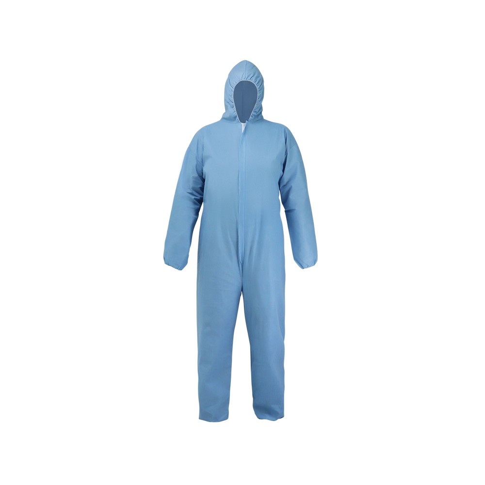 Global Glove NW-COV80FR-S FrogWear Premium Self-Extinguishing Disposable Coveralls with Hood