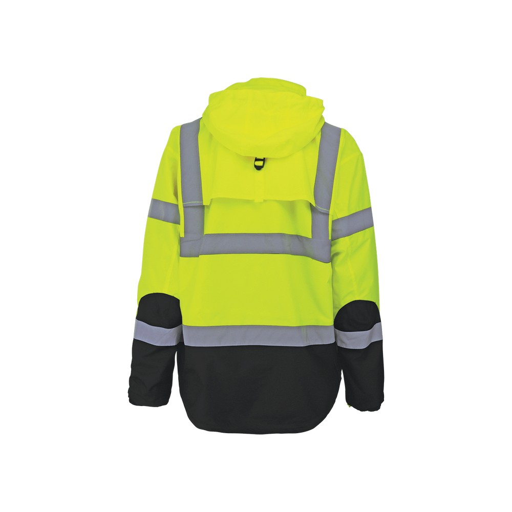 Global Glove GLO-P3-M FrogWear HV High-Visibility Yellow/Green Three-in-One Winter Parka Jacket