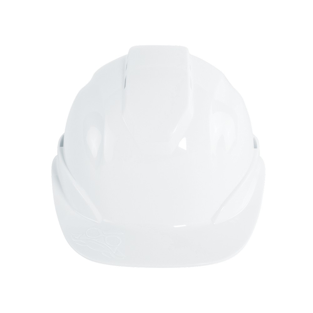 Global Glove HH-C3-W Bullhead Safety Head Protection White Vented Cap Style Hard Hat With Six-Point Ratchet Suspension