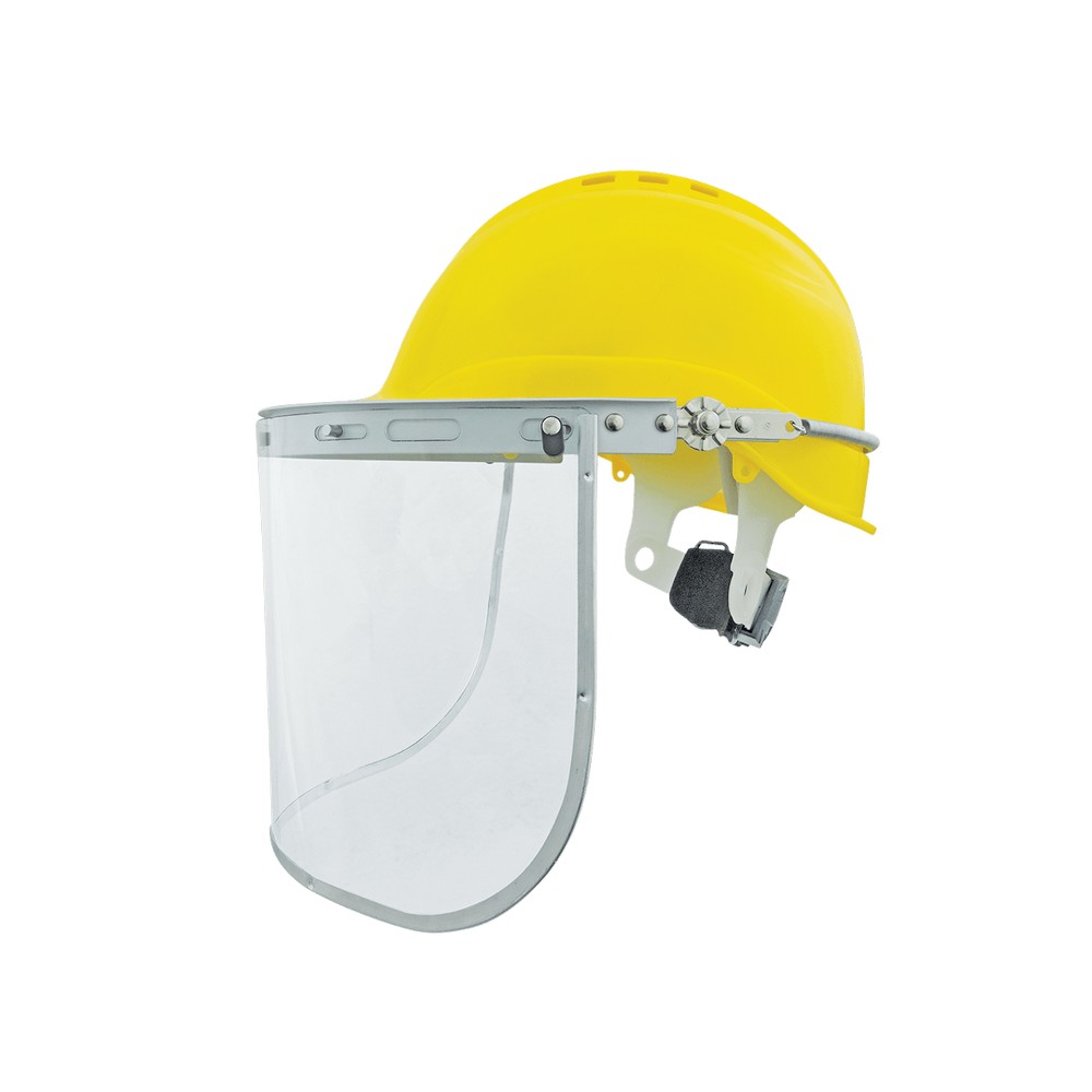 Global Glove HH-V2 Bullhead Safety Head Protection Clear Aluminized Polycarbonate Face Shield