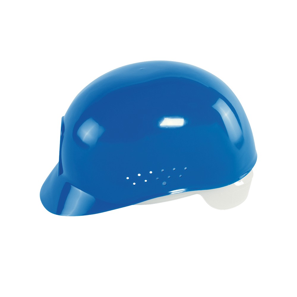 Global Glove HH-BC1-B Bullhead Safety Head Protection Blue Vented Bump Cap With Four-Point Slide Lock Suspension