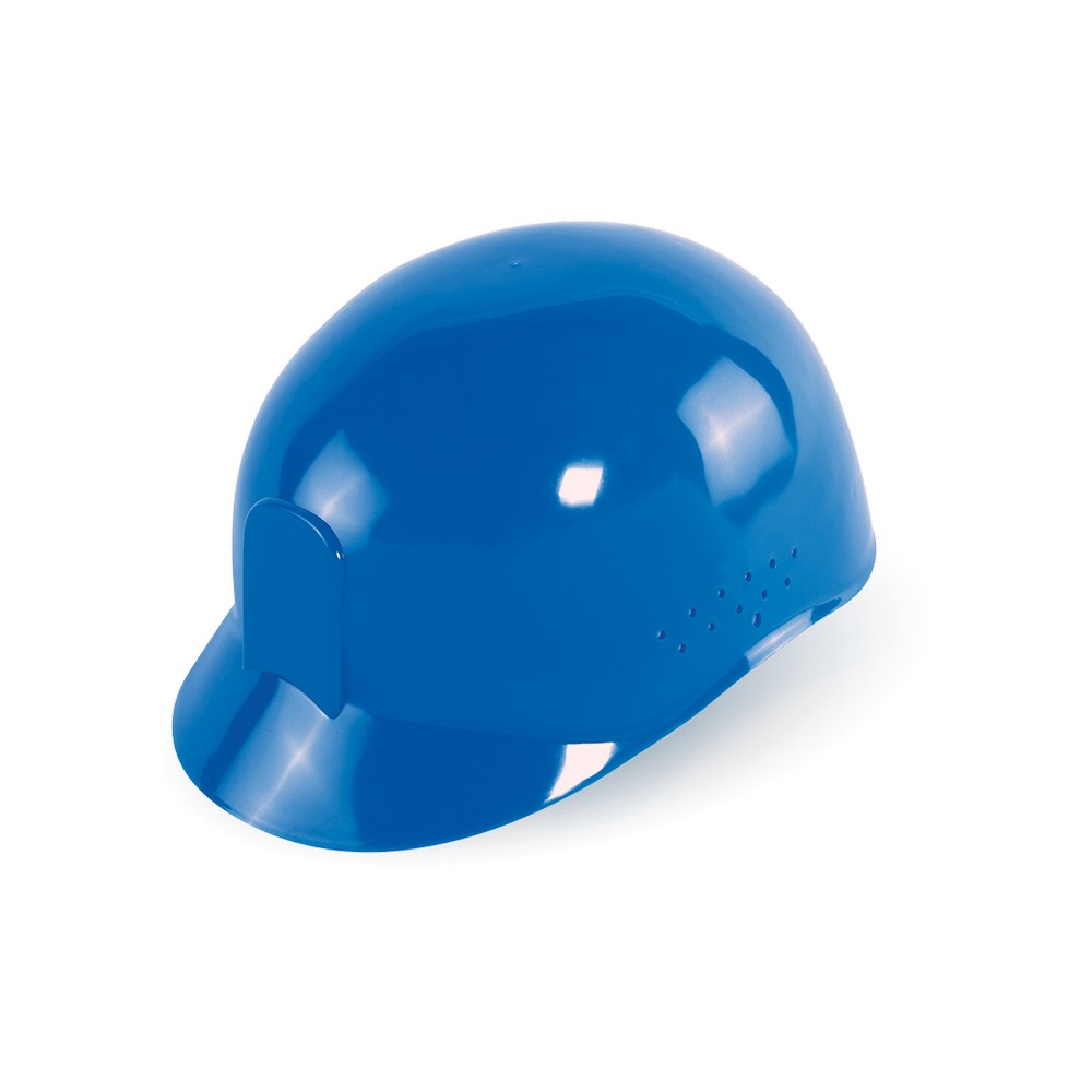 Global Glove HH-BC1-B Bullhead Safety Head Protection Blue Vented Bump Cap With Four-Point Slide Lock Suspension