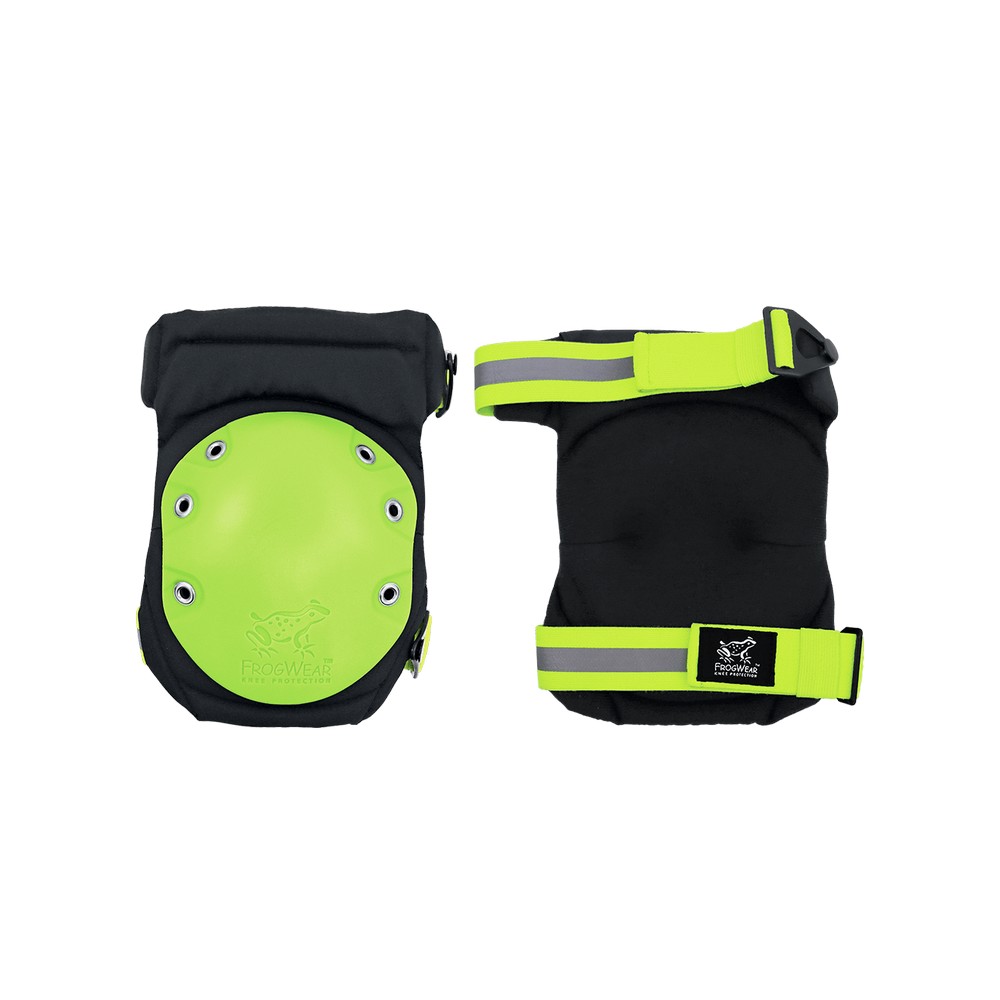 Global Glove KP461N FrogWear Knee Protection Premium Hinged, High-Visibility, Non-Marring Knee Pads