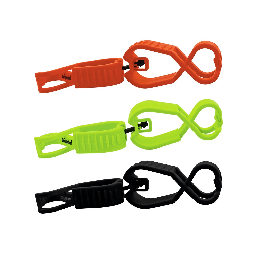 Global Glove Z9 Gripster High-Visibility Orange Dual Large/Large Multi-Use Utility Clip