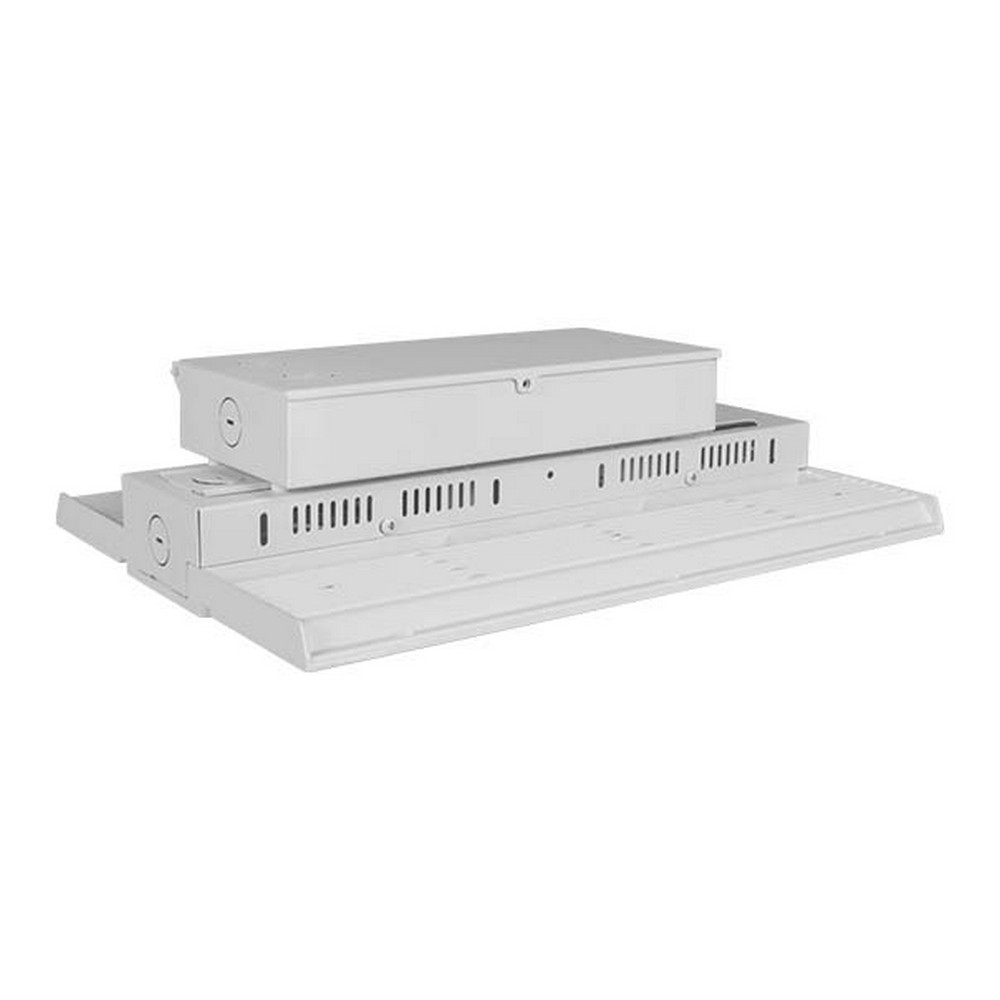 NICOR HML110U40AS HML1 110W Linear LED High Bay With Sensor Socket 4000K 14200Lm 120-277V 86 CRI 0-10V Dimming White