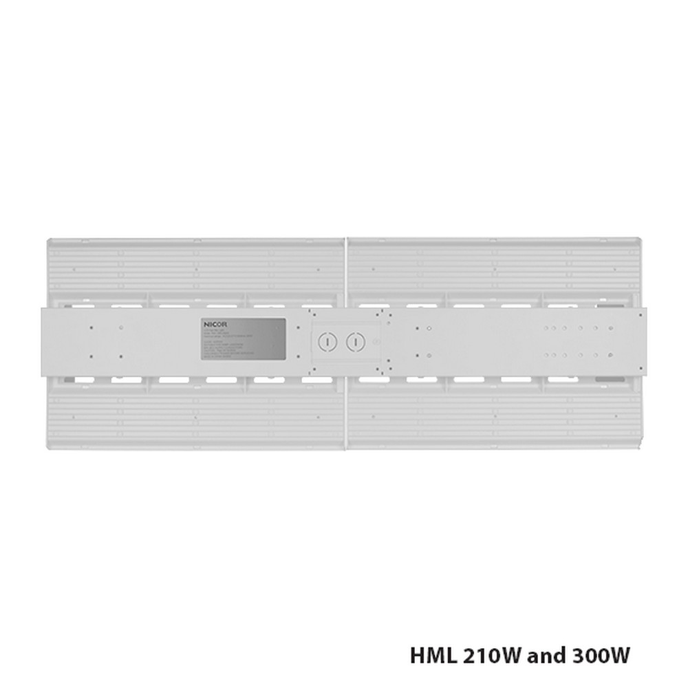 NICOR HML1100U50A HML1 100W Linear LED High Bay 5000K 14200Lm 120-277V 86 CRI 0-10V Dimming White