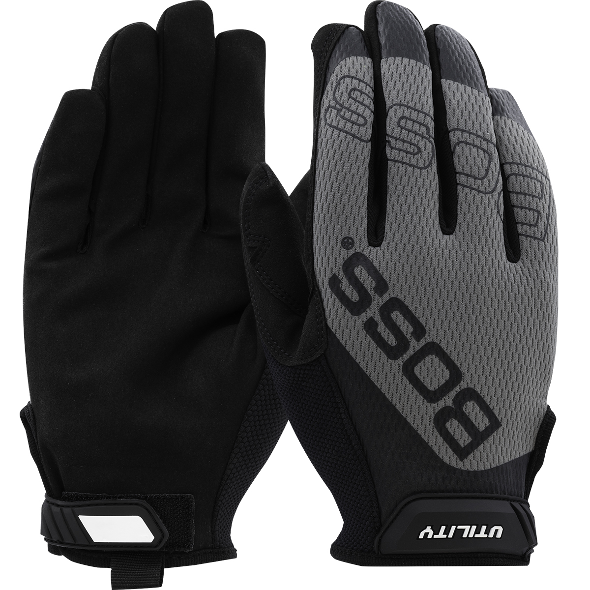 PIP 120-MU1220T Boss Synthetic Microfiber Palm with Mesh Fabric Back Mechanic Gloves