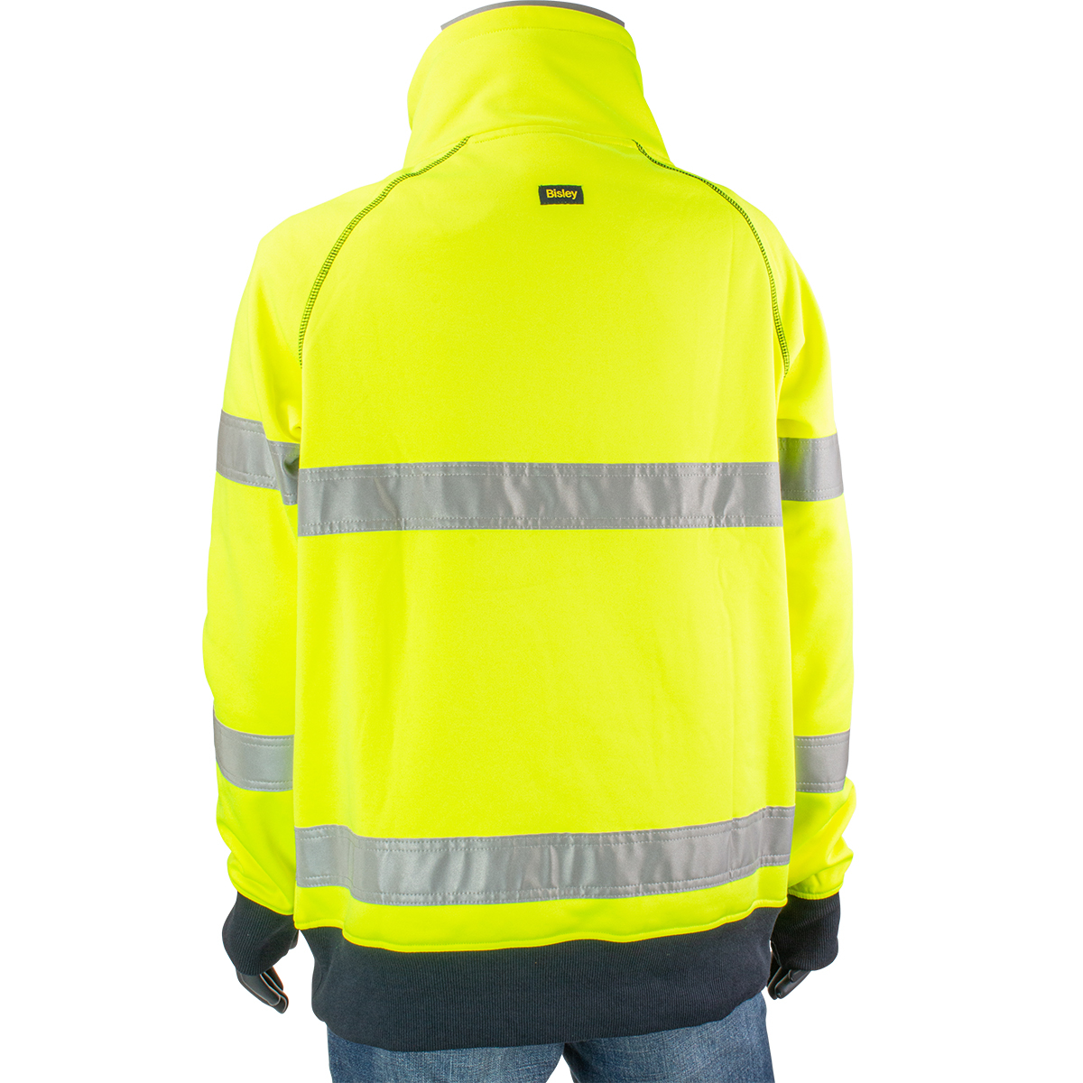 PIP 323W6818T-YEL Bisley ANSI Type R Class 3 Women's Contoured Fleece Pullover Sweatshirt