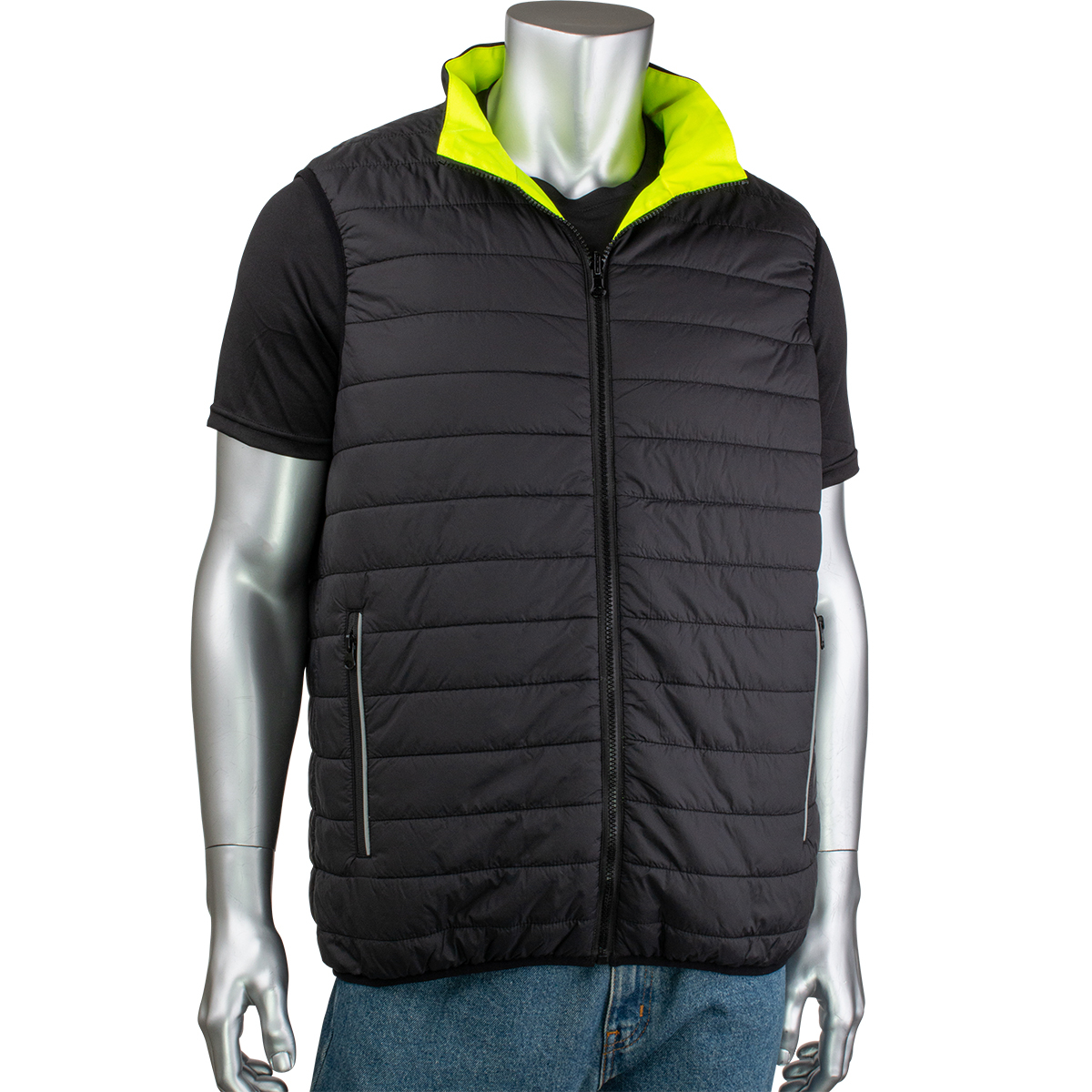 PIP 332M0330H Bisley ANSI ANSI Type R Class 2 Reversible Puffer Vest