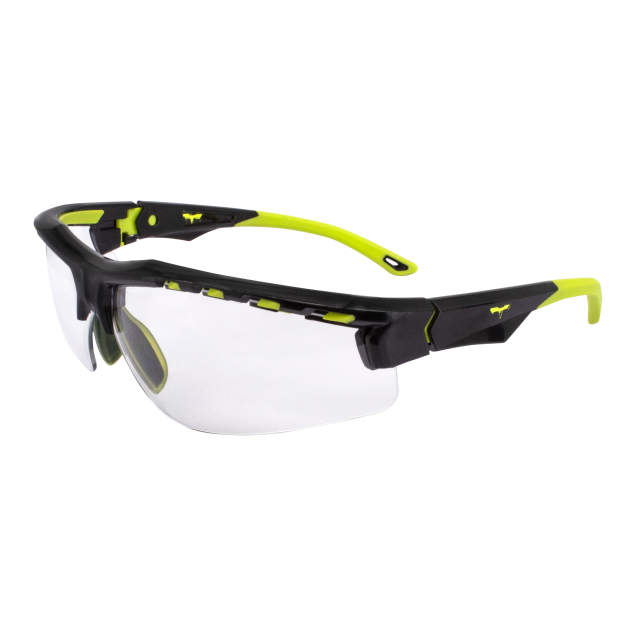 Radians TXE8-10ID Thraxus Elite Safety Eyewear, Clear, Hi-Vis Frame Safety Glasses