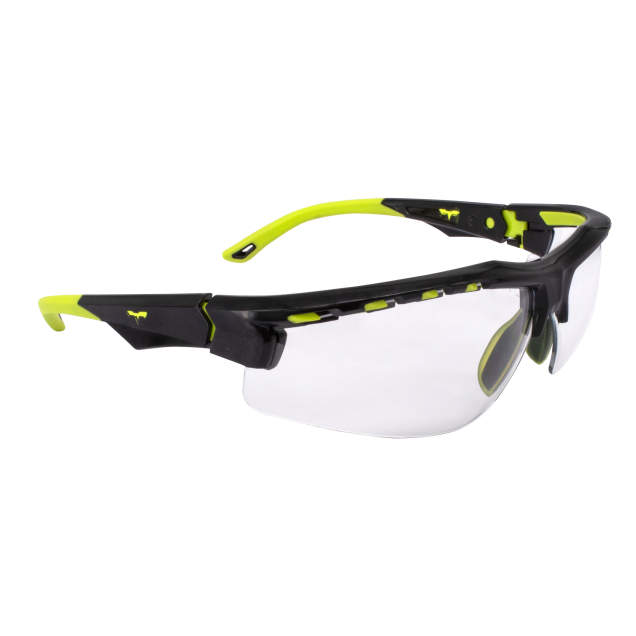 Radians TXE8-10ID Thraxus Elite Safety Eyewear, Clear, Hi-Vis Frame Safety Glasses