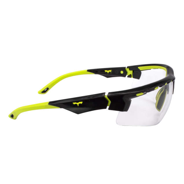 Radians TXE8-10ID Thraxus Elite Safety Eyewear, Clear, Hi-Vis Frame Safety Glasses
