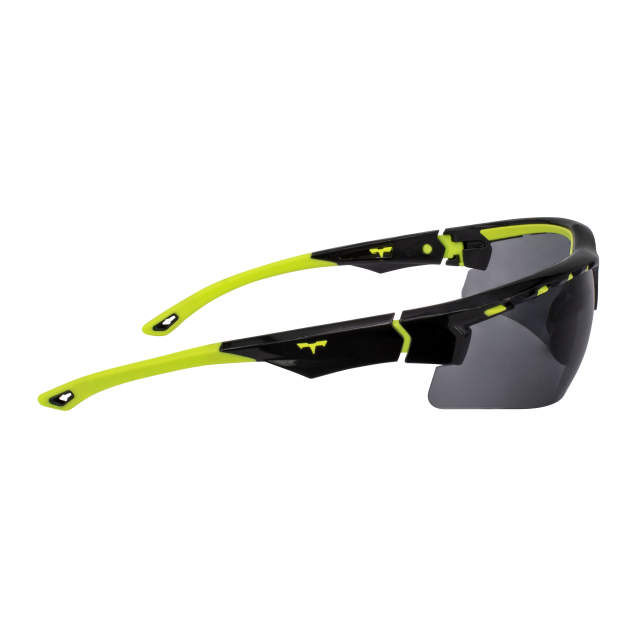 Radians TXE8-20ID Thraxus Elite Safety Eyewear, Smoke, Hi-Vis Frame Safety Glasses