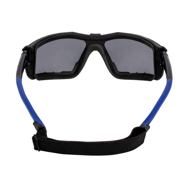 Radians TXE2-23ID Thraxus Elite Safety Eyewear, Smoke IQ, Black/Blue Frame Safety Glasses