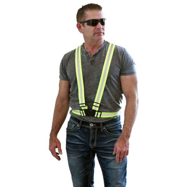 Cordova RB101 Safety Suspenders Sash, Hi-Vis Lime